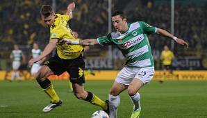 Schon 2012 trafen Fürth und Dortmund im DFB-Pokal aufeinander.