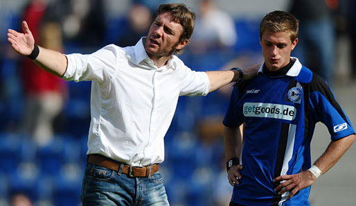 Markus von Ahlen (l.) wurde am 20. September von Arminia Bielefeld entlassen