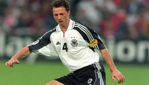 THOMAS LINKE. 1989 bestritt er Testspiele für die DDR-Olympiaauswahl, sein erstes DFB-Spiel musste bis 1997 warten. Stand beim WM-Finale 2002 auf dem Platz und kickte bis 2005 für den FCB. In der Folge Manager bei Salzburg, Leipzig und Ingolstadt.