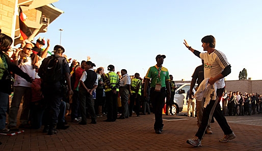 Bundestrainer Joachim Löw hofft wie schon in Südafrika auf die Unterstützung der Fans