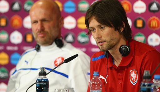 Tomas Rosicky gab sich auf der Abschluss-Pressekonferenz wieder etwas optimistischer