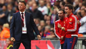 Louis van Gaal verabschiedete sich aus Manchester mit dem Sieg im FA Cup