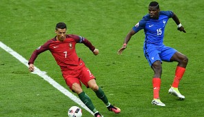 Paul Pogba und Cristiano Ronaldo standen sich im EM-Finale gegenüber