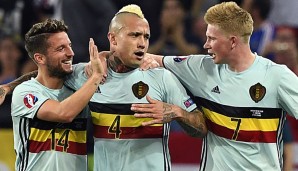 Nainggolan bejubelt seinen Treffer zum Sieg der Belgier