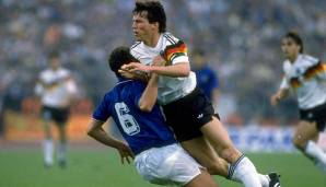 EM 1988 in Deutschland | 1:1 gegen Italien | Ort: Düsseldorf | Zuschauer: 62.500 | Torschützen: Roberto Mancini (53.), Andreas Brehme (56.)