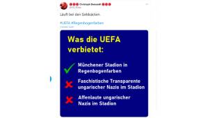 Netzreaktionen, DFB-Team, EM 2021, Allianz Arena, München, Ungarn, Regenbogenfarben