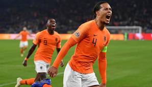 Virgil Van Dijk trifft mit der Niederlande im Nations-League-Halbfinale auf England.