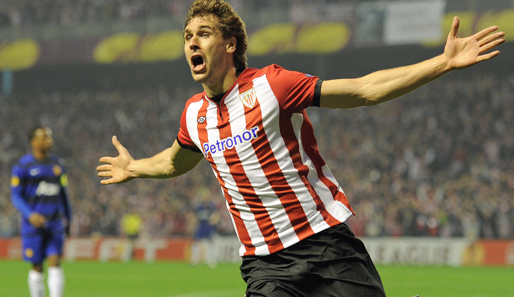 Fernando Llorente brachte Athletic Bilbao gegen Manchester United mit 1:0 in Führung