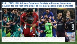 DailyMail (England): "Alles Englisch! [...] Eintrachts Antwort in der zweiten Halbzeit war beeindruckend. Chelsea hing in den Seilen"