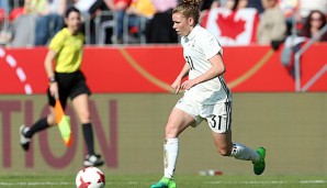 Linda Dallmann schoss die DFB-Aswahl mit 1:0 in Führung