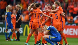 Die Niederländerinnen ziehen als erstes Team ins EM-Halbfinale ein