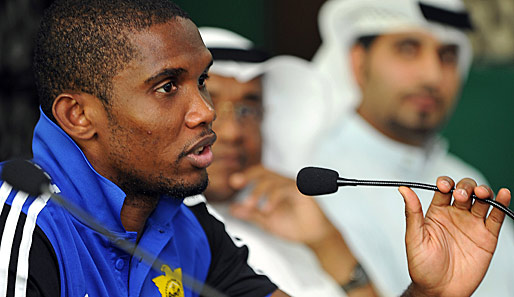 Stürmerstar Samuel Eto'o vermutet einen Mordkomplott von Kameruns Verband gegen sich