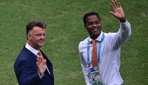 Patrick Kluivert (r.) war bei der WM 2014 Co-Trainer von Louis van Gaal