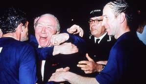 11. Platz - MATT BUSBY: Busby war 24 Jahre lang Trainer von Manchester United. Seine Erfolge (fünf Meisterschaften, zwei FA-Cup-Siege, Europapokal der Landesmeister 1968) begründeten den Aufstieg des Vereins. Der Schotte starb 1994.