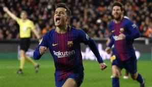 Platz 16: FC BARCELONA im Winter 2017/2018 - Ausgaben: 156,8 Millionen Euro. Teuerste Transfers: Philippe Coutinho (145 Millionen Euro), Yerry Mina (11,8 Millionen Euro)