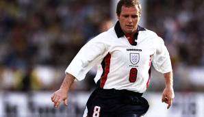 PAUL GASCOIGNE: Eine der besten und schillerndsten Gestalten in der Geschichte des englischen Fußballs besuchte schon während seiner Karriere die ein oder andere Party. Die Folge: regelmäßig ein paar Kilo zu viel auf den Rippen.