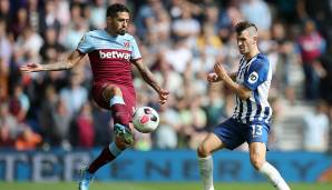 Platz 3: Manuel Lanzini (West Ham United): 14 kreierte Chancen in 4 Spielen.