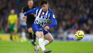 Platz 11: AARON CONNOLLY (19, Brighton & Hove Albion, Mittelstürmer) - 3 Scorerpunkte (3 Tore).