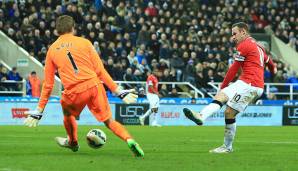 Platz 8: WAYNE ROONEY (für den FC Everton und Manchester United) - 9 Tore in 12 Spielen im St. James' Park (Newcastle United).