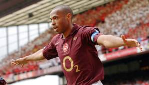 Platz 5: Thierry Henry | Stadion: Highbury (Arsenal) | Tore: 110 | Spiele: 116 | Zeitraum: 2000-2006