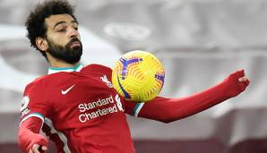 Platz 12: MOHAMED SALAH (FC Liverpool) - 22 Tore in 37 Spielen - 44 Punkte
