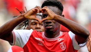 PLATZ 17 – FOLARIN BALOGUN (STADE REIMS): 7 Scorerpunkte (5 Tore und 2 Assists in 8 Spielen)