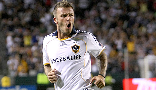 L.A. Galaxy-Spieler David Beckham traut Engalnd in Südafrika den WM-Titel zu