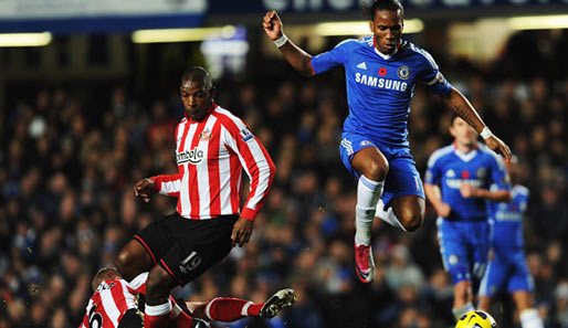 Sah gegen Sunderland kein Licht: Chelseas Torjäger Didier Drogba