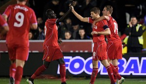 Steven Gerrard ballerte den FC Liverpool mit einem Doppelpack weiter