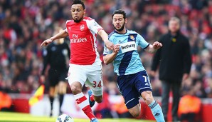 In dieser Saison bestritt Coquelin 14 Einsätze für den FC Arsenal