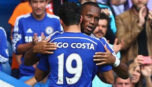 Diego Costa hält viel von Didier Drogba