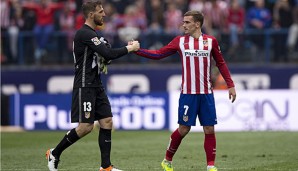 Laufen bald beide im Manchester United-Dress auf? Jan Oblak(l.) und Antoine Griezmann