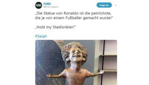 Für unsere Kollegen von FUMS steht aber fest: Salahs Statue ist noch peinlicher als die Ronaldo-Büste.