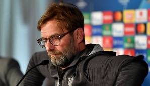 Klopp auf der Pressekonferenz vor der Partie gegen Salzburg.