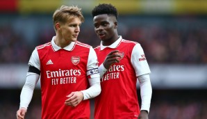 Das Traumduo des FC Arsenal: Martin Ödegaard und Bukayo Saka sind seit Monaten in Topform.