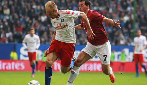 David Jarolim (l.) spielte neun Jahre lang für den Hamburger SV