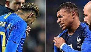 Neymar und Kylian Mbappe kehren mit Verletzungen von ihren Länderspielreisen zurück und drohen für das entscheidende Gruppenspiel in der Champions League gegen Liverpool auszufallen.