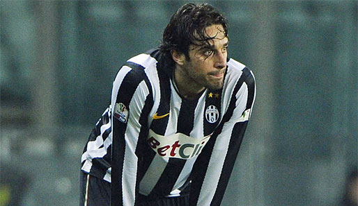 Der verletzte Luca Toni wechselte erst am 7. Januar vom FC Genua zu Juventus