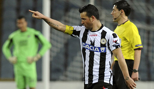 Antonio di Natale spielt seit 2004 im Trikot von Udinese Calcio