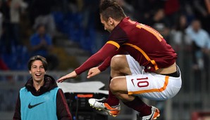 Francesco Totti hat für die Roma einen Doppelpack erzielt