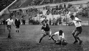 Platz 28: ENRIQUE MARTEGANI - 41 Tore für Padua und Palermo zwischen 1950 und 1954.