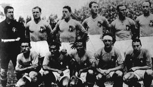 Platz 14: RAIMUNDO ORSI (v.r.) - 76 Tore für Juventus zwischen 1929 und 1935.