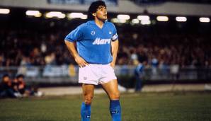 Platz 10: DIEGO MARADONA - 81 Tore für SSC Neapel zwischen 1984 und 1991.