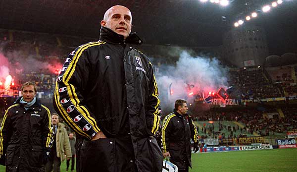 Von 1985 bis 1987 Trainer des AC Parma: Arrigo Sacchi.