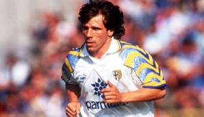 GIANFRANCO ZOLA | Position: Hängende Spitze | 149 Pflichtspiele für Parma Calcio zwischen 1993 und 1997 | Tore: 63 | Torvorlagen: 0