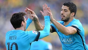 Luis Suarez (r.) und Lionel Messi wollen in dieser Saison das Triple verteidigen