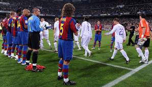 Der FC Barcelona steht im Mai 2008 Spalier für den spanischen Meister Real Madrid.