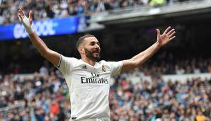 Karim Benzema erzielte alle drei Tore.