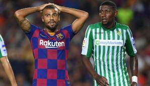 EMERSON (r.): Kam von Atletico Minero, wurde an Betis Sevilla erst verliehen und dann verkauft und kann 2021 zu Barca zurückkehren, sofern der Klub von seinem Kaufrecht Gebrauch macht - ausstehende Forderungen an Barca: 12,170 Millionen Euo.