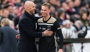 Gemeinsam bei Ajax erfolgreich: Frenkie de Jong und Erik ten Hag.